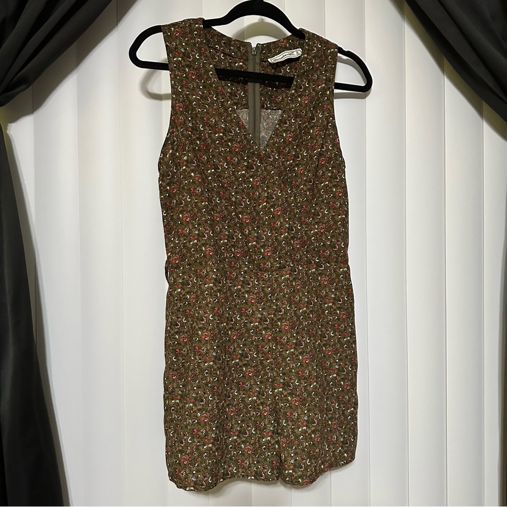 Abercrombie & Fitch Olive Floral Romper
